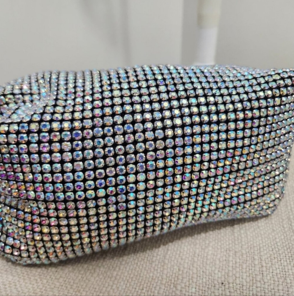 ❄️❄️ NWT Madison West Bring On The Bling Bag Crystal Rhinestone - Picture 4 of 5